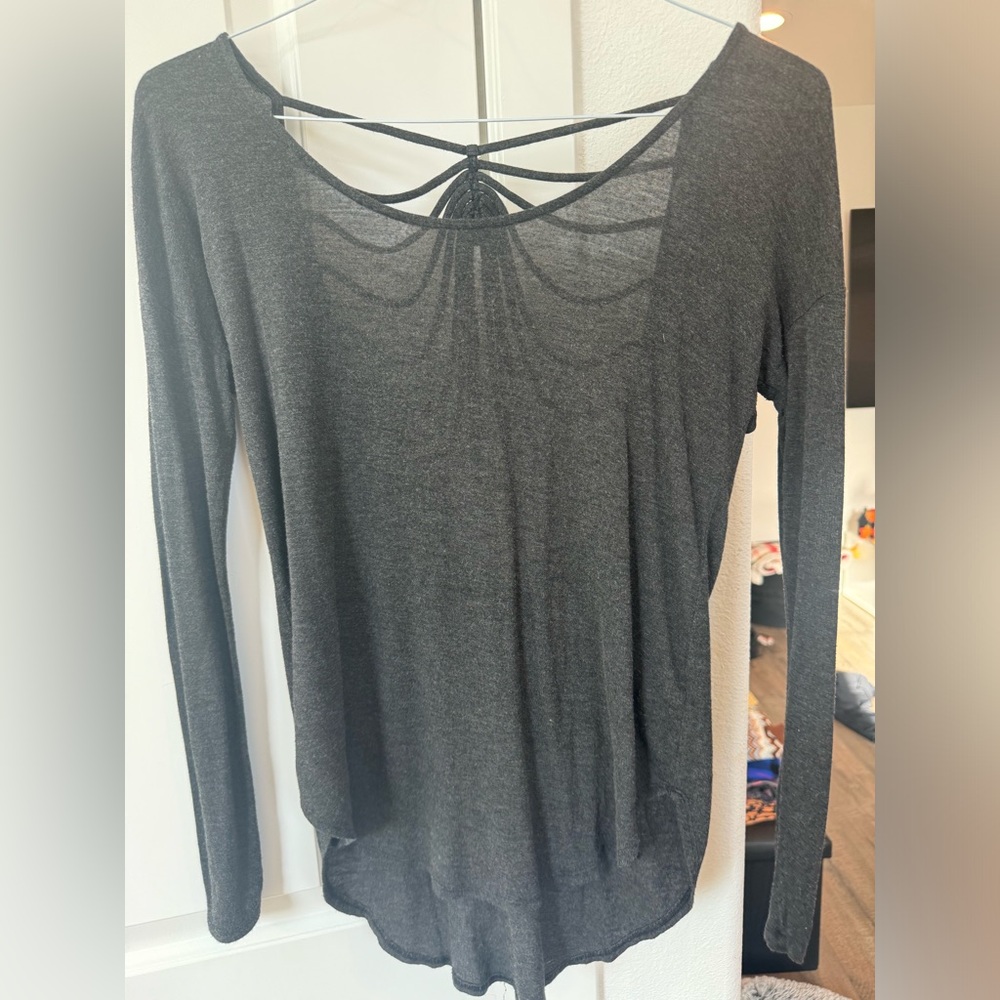 Open back long sleeve